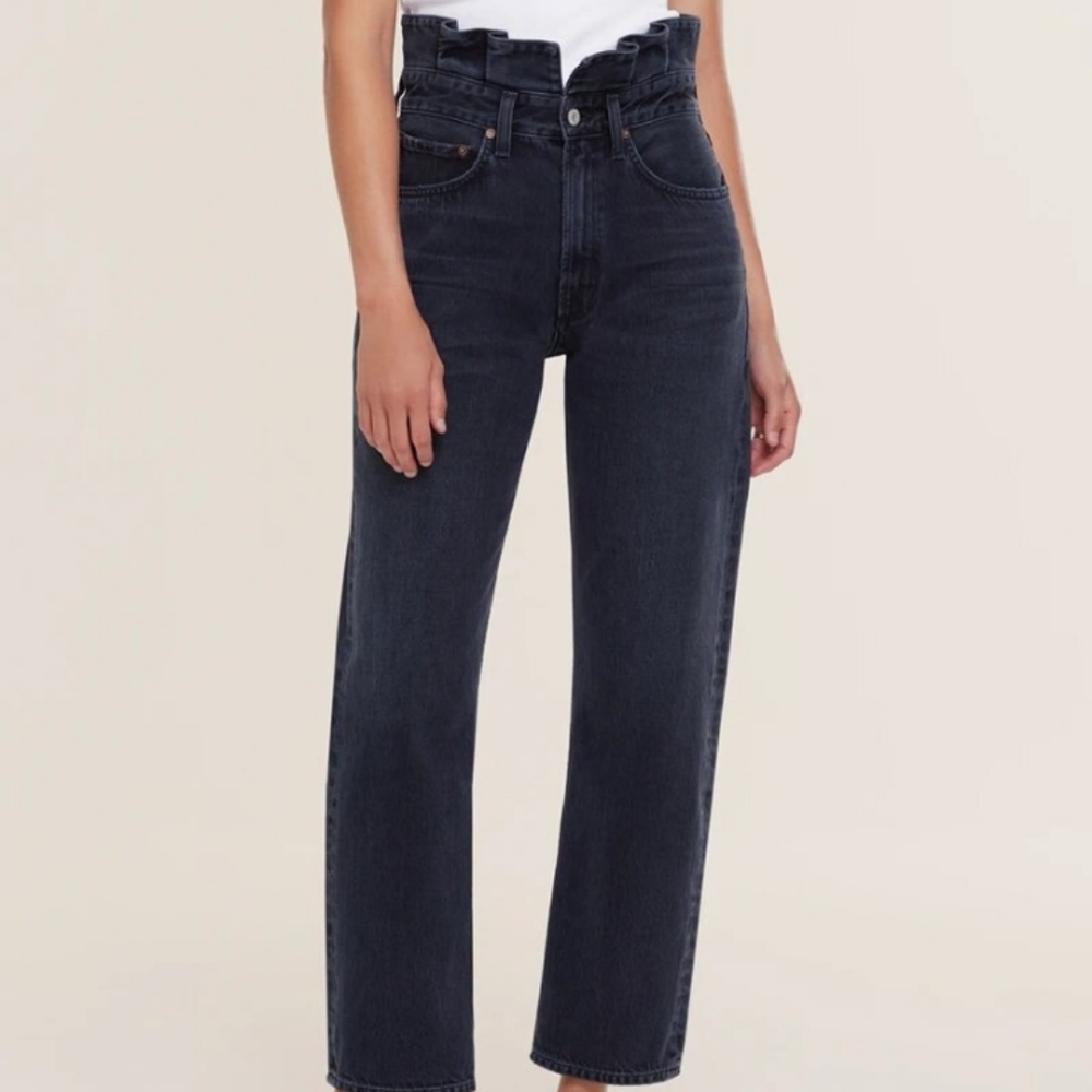 AGOLDE Lettuce Waistband Reworked Jeans.